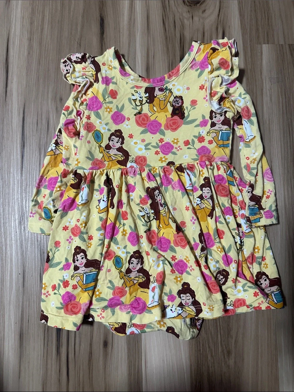 6-12 Month Little Sleepies Belle Bodysuit Dress Zippy and Bow
